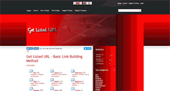 Desktop Screenshot of getlistedurl.com