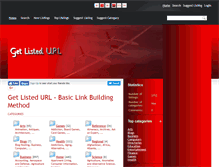 Tablet Screenshot of getlistedurl.com
